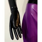 XL Női egész latex egybe ruha kesztyűvel, szoknyával. 