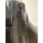 XL Női egész latex egybe ruha kesztyűvel, szoknyával. 