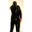 XXL Latex catsuit fekete színben hátsó cipzár. PRÉMIUM minőség!
