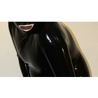 XXL Latex catsuit fekete színben hátsó cipzár. PRÉMIUM minőség!