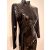 L Latex catsuit-Alapmodell. Fekete színben első cipzár.