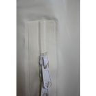 M Férfi latex rohamosztagos catsuit fehér alapszín, fekete dekorral, első cipzárral, zoknival. PRÉMIUM minőség!