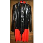 XXL Férfi Surf Catsuit fekete-piros színben, maszkkal. Csak száj és orrnyílás!