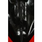 XXL Férfi Surf Catsuit fekete-piros színben, maszkkal. Csak száj és orrnyílás!