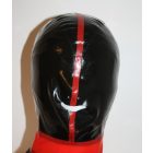 XXL Férfi Surf Catsuit fekete-piros színben, maszkkal. Csak száj és orrnyílás!