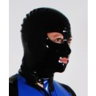 S Latex maszk fekete színben 