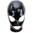 XS Latex maszk fekete színben 