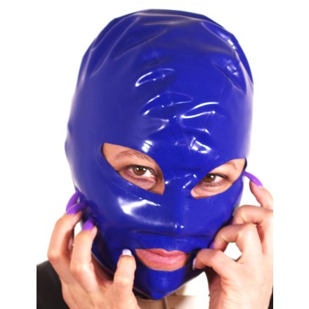 M Latex maszk Kék színben 