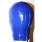 S Latex maszk kék színben 